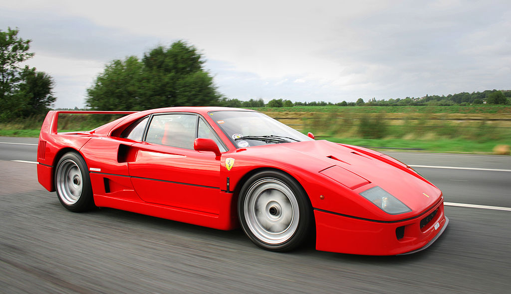 La supercar de la fin des années 80, la Ferrari F40