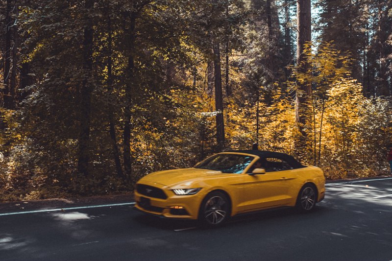 La Ford Mustang cabriolet est idéale pour les vacances d'été