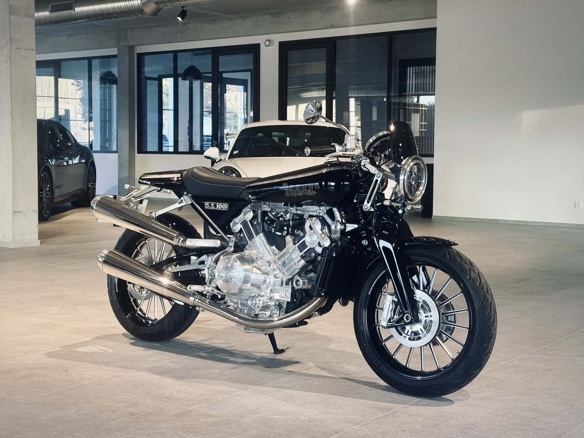 Brough Superior Motorcycle - Showroom calandre